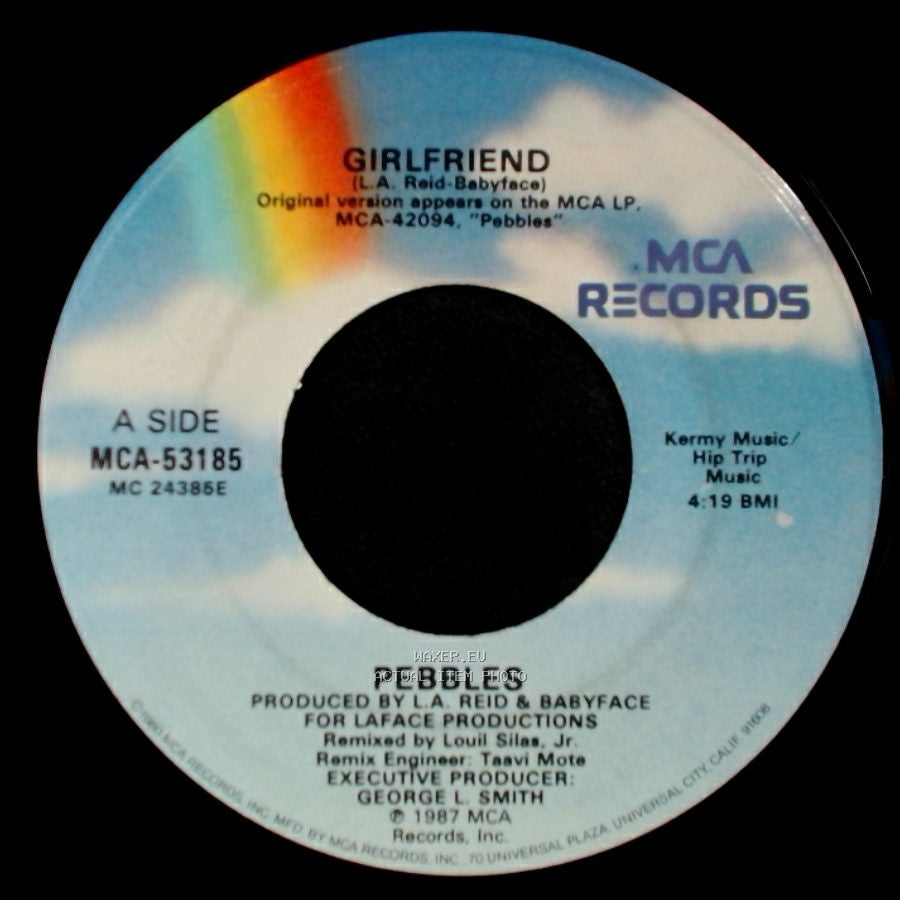 Pebbles - Girlfriend / Girlfriend (Instrumental) side A