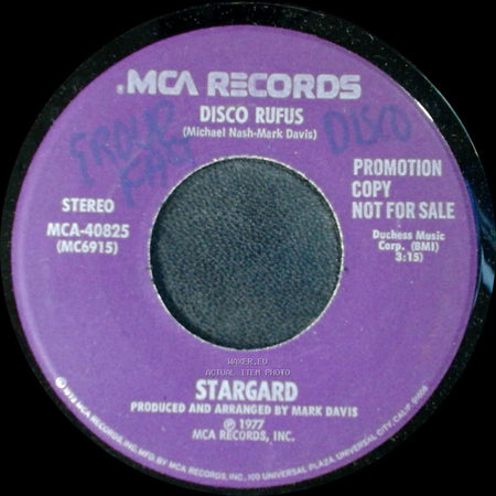 Stargard - Disco Rufus / Theme Song From "Which Way Is Up" side A