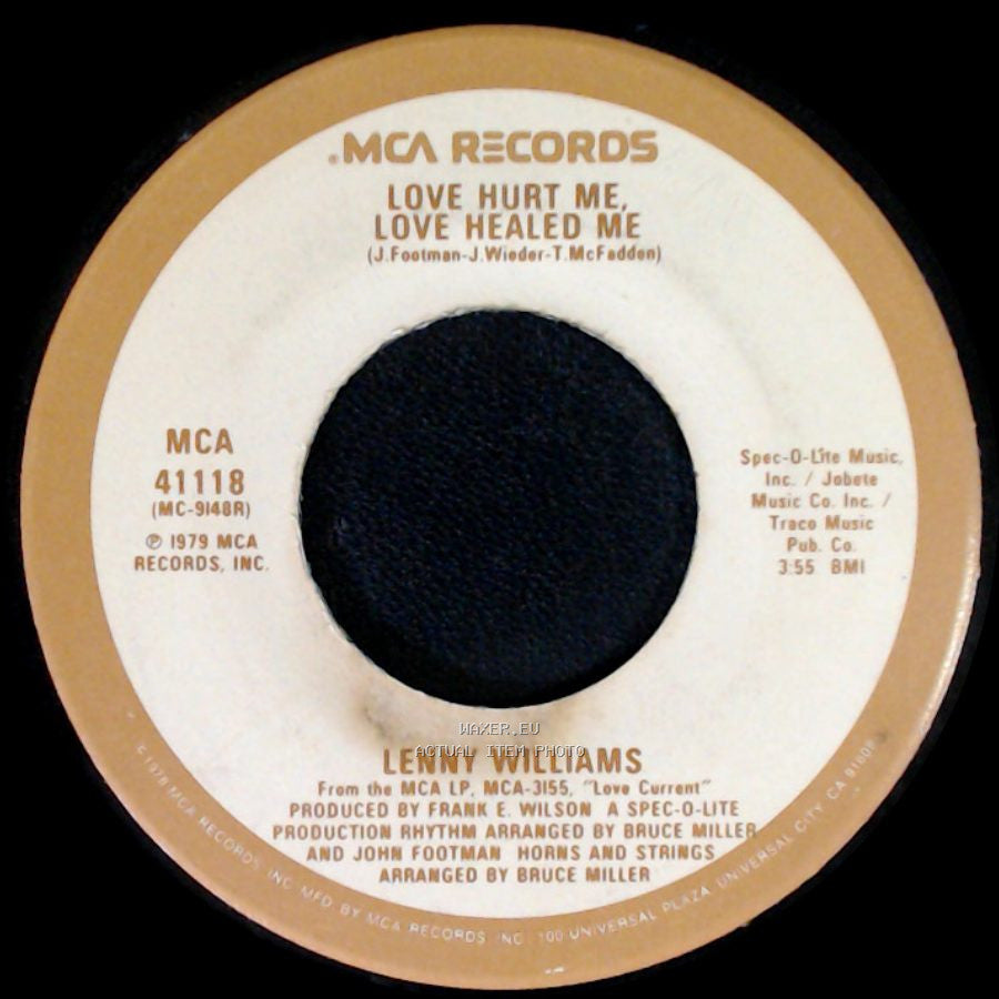 Lenny Williams - Love Hurt Me, Love Healed Me / Sweet Ecstasy side A