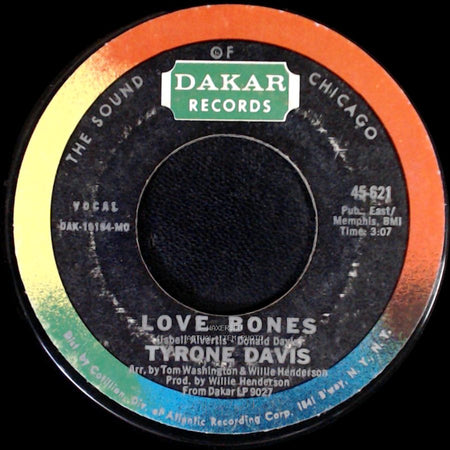 Tyrone Davis - Let Me Back In / Love Bones side B