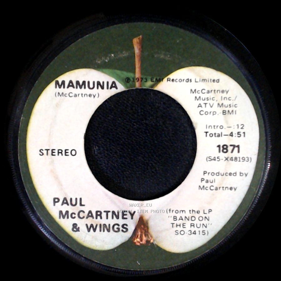 Paul Mccartney & Wings - Mamunia / Jet side A