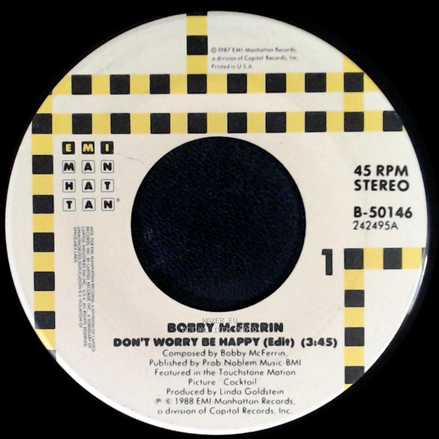 Bobby Mcferrin - Don't Worry Be Happy (Edit) (3:45) / Simple Pleasures side A