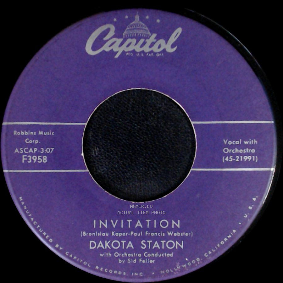 Dakota Staton - The Party's Over / Invitation side B