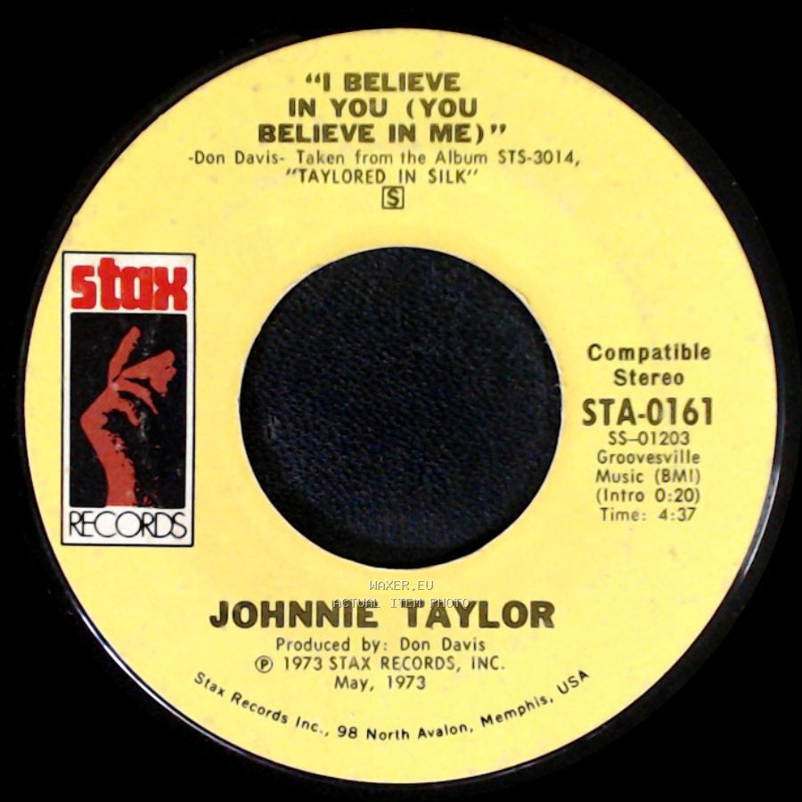 Johnnie Taylor - Love Depression / I Believe In You (You Believe In Me) side B