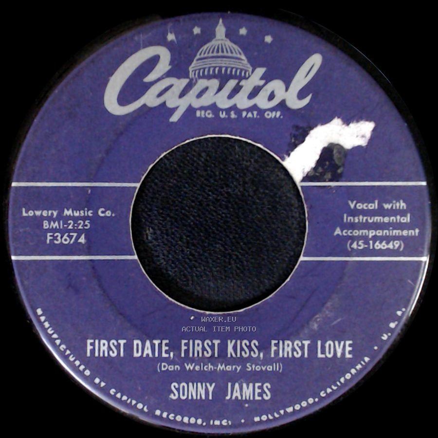 Sonny James - Speak ’To Me / First Date, First Kiss, First Love side B