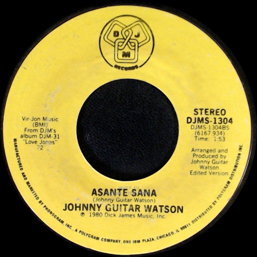 Johnny Guitar Watson - Asante Sana / Love Jones side A