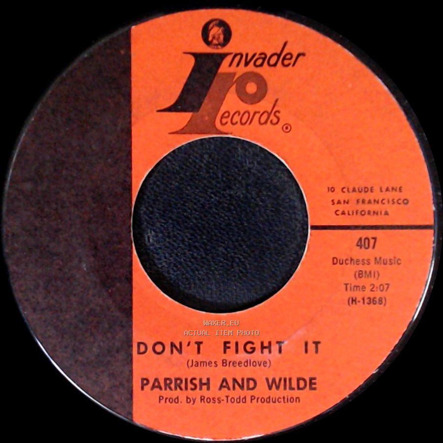 Parrish And Wilde - Don't Take This Love Away / Don't Fight It side B