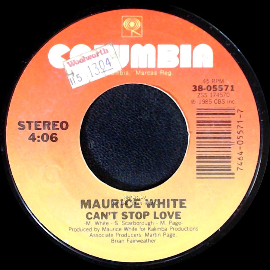 Maurice White - Stand By Me / Can't Stop Love side B