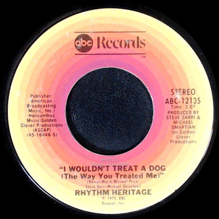 Rhythm Heritage - Theme From S.W.A.T. / I Wouldn't Treat A Dog (The Way You Treated Me) side B