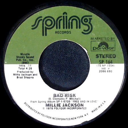 Millie Jackson - There You Are / Bad Risk side B