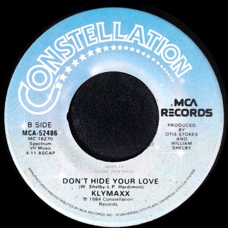 Klymaxx - The Men All Pause / Don't Hide Your Love side B