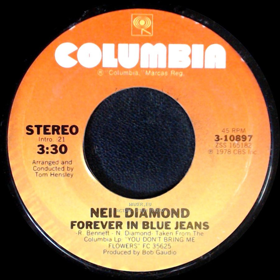 Neil Diamond - Remember Me / Forever In Blue Jeans side B