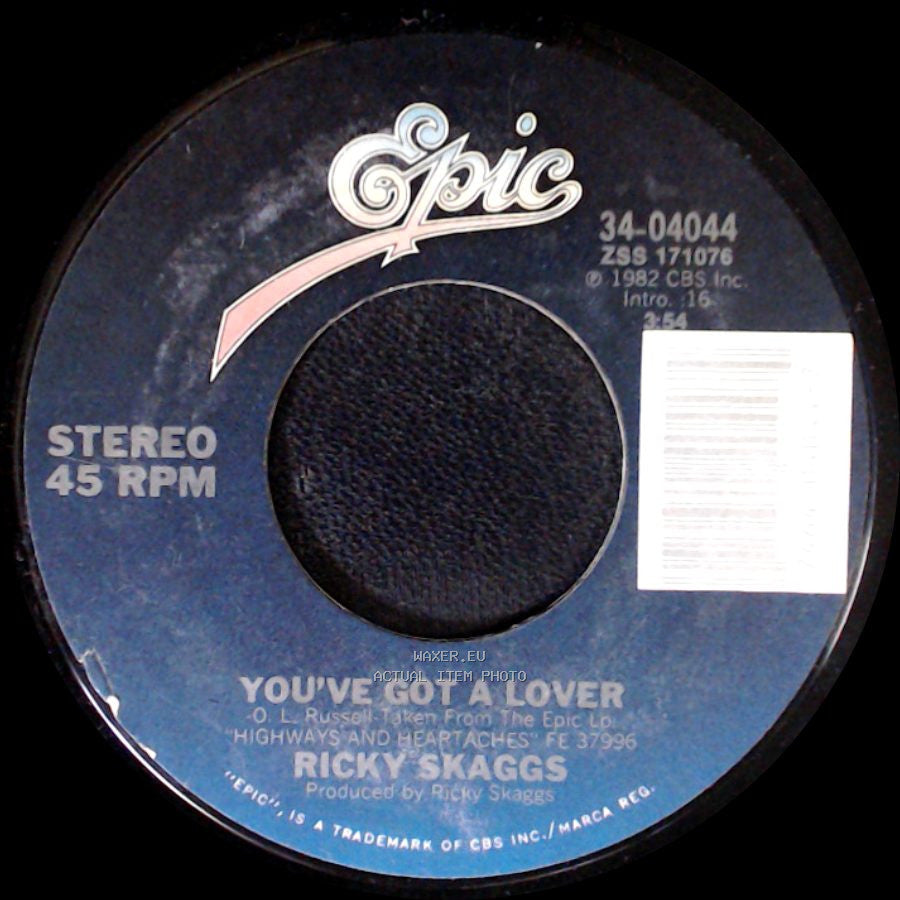 Ricky Skaggs - You've Got A Lover / Let's Love The Bad Times Away side A