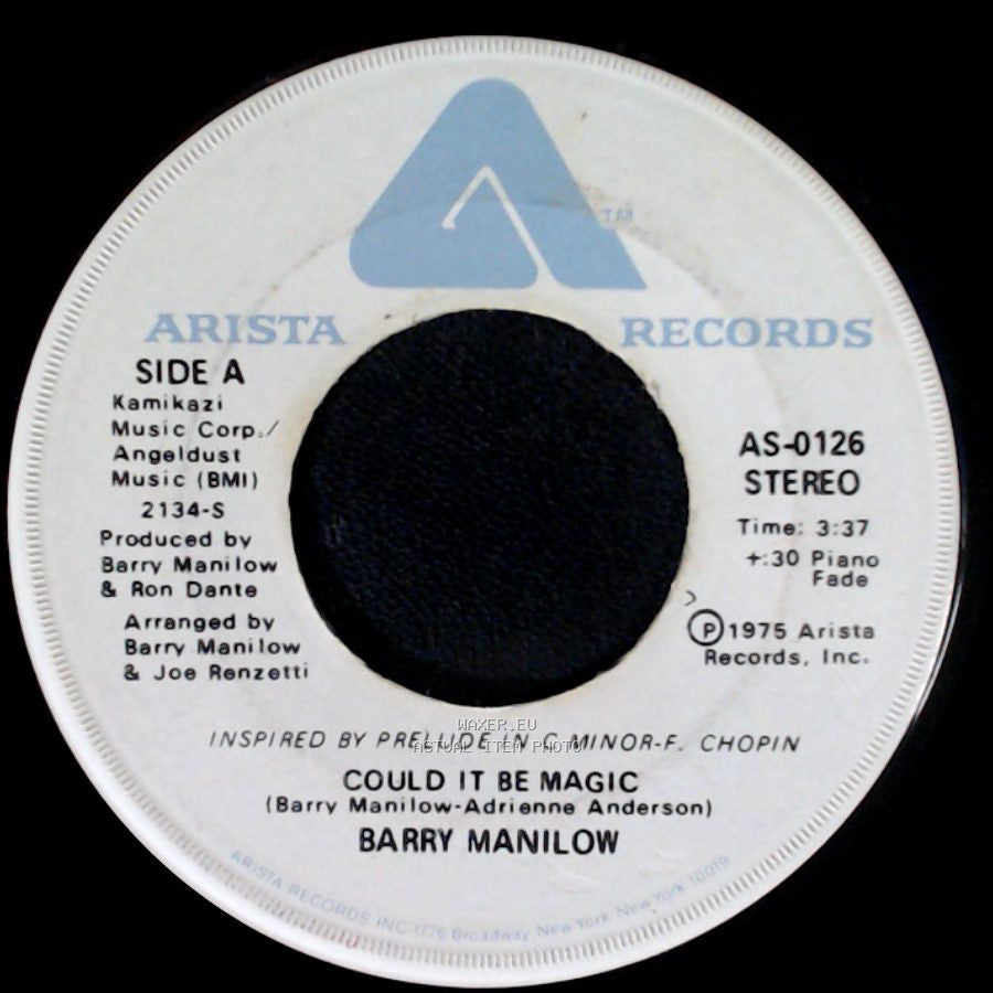 Barry Manilow - Could It Be Magic / I Am Your Child side A
