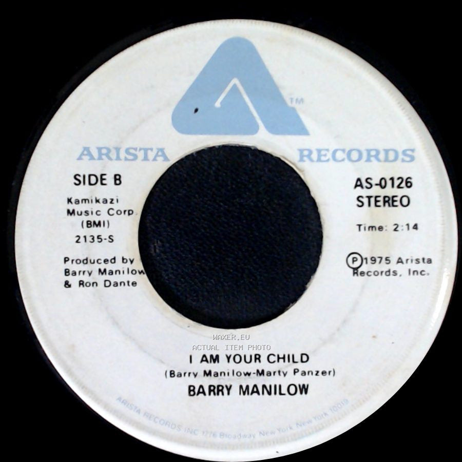 Barry Manilow - Could It Be Magic / I Am Your Child side B