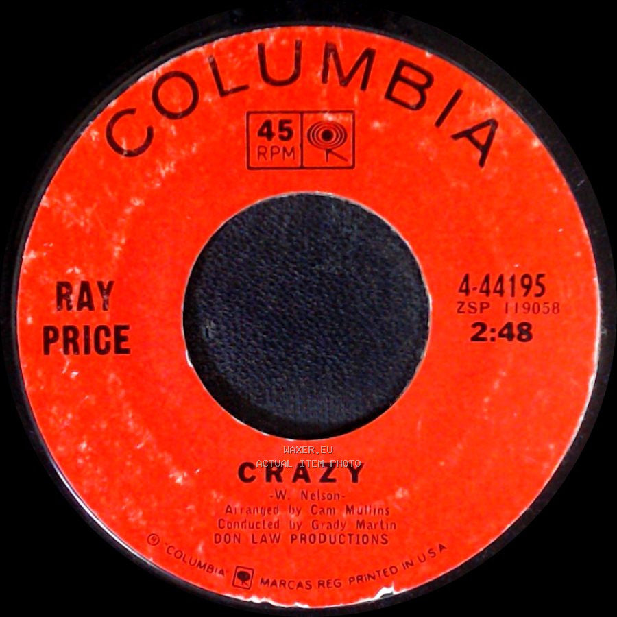 Ray Price - I'm Still Not Over You / Crazy side B