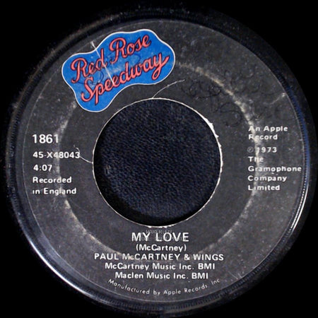 Paul Mccartney & Wings - The Mess / My Love side B