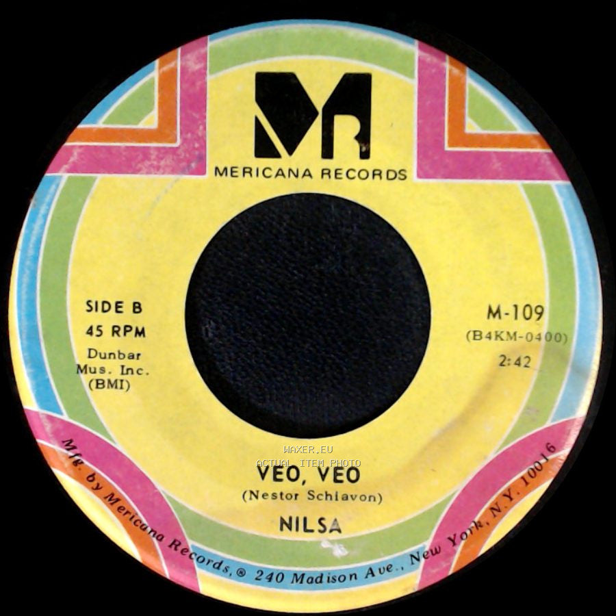 Nilsa - Eres Un Bombon / Veo, Veo side B