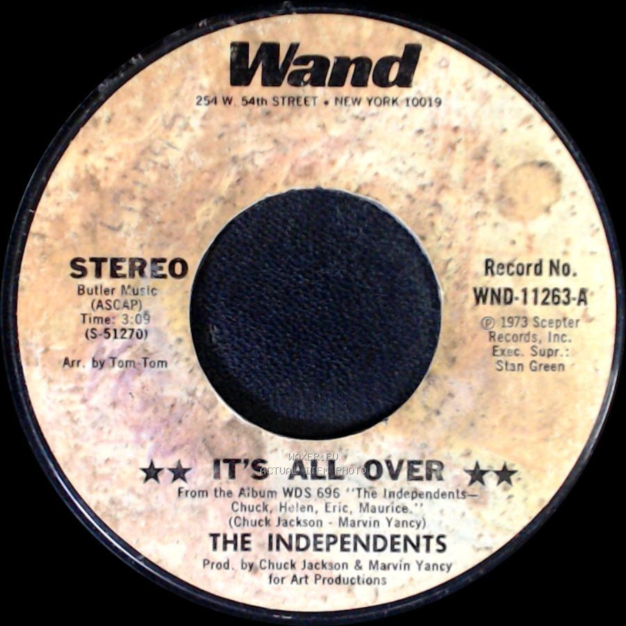 The Independents - It's All Over / Sara Lee side A