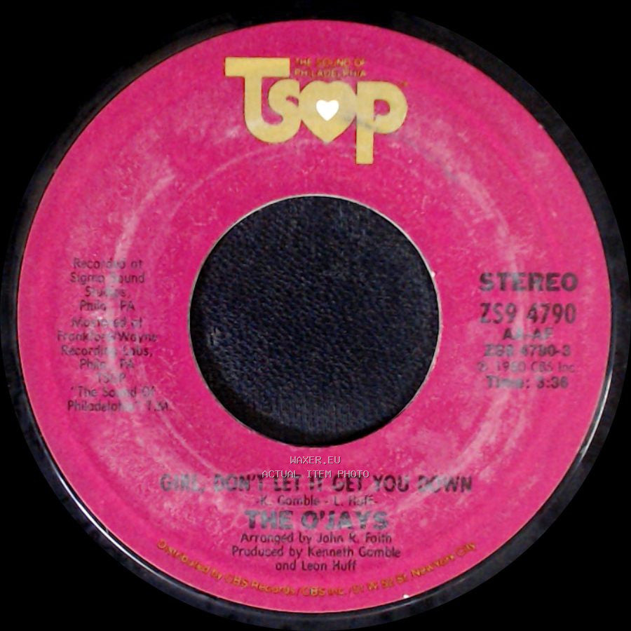 The O'jays - You're The Girl Of My Dreams (Sho' Nuff Real) / Girl, Don't Let It Get You Down side B