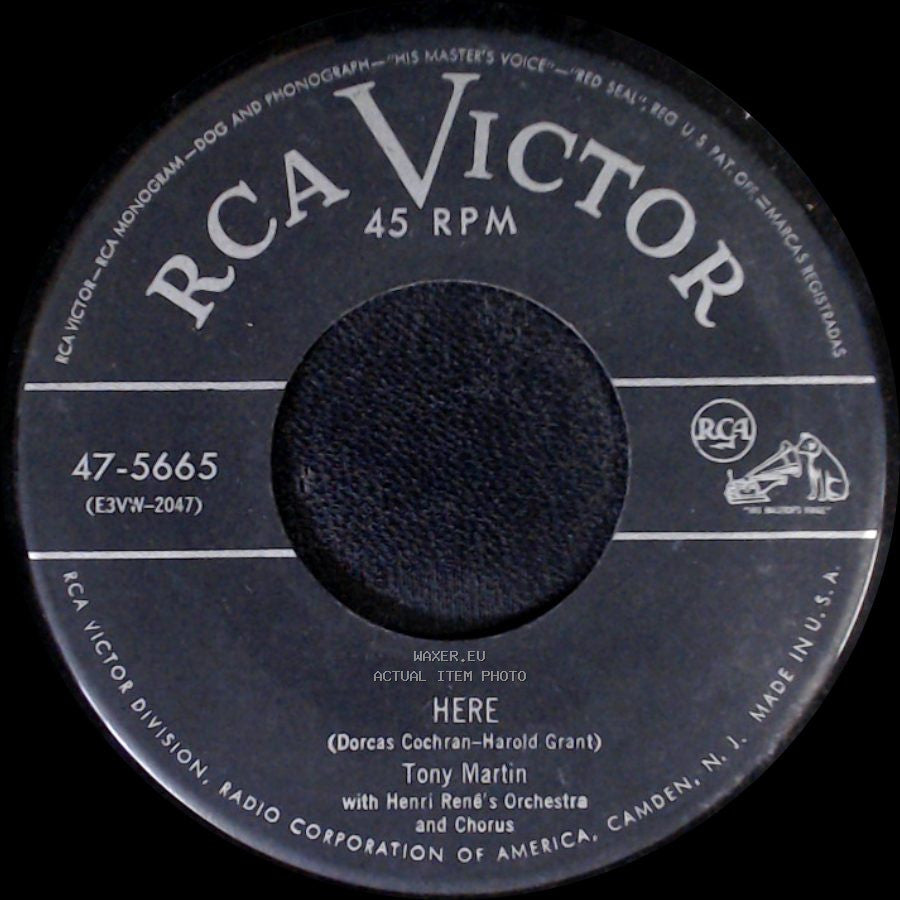 Tony Martin With Henri René's Orchestra And Chorus / Tony Martin - Here / Philosophy side A