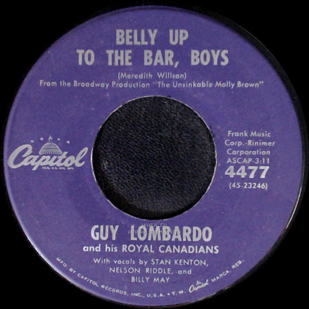 Guy Lombardo And His Royal Canadians - Belly Up To The Bar, Boys / After You've Gone side A