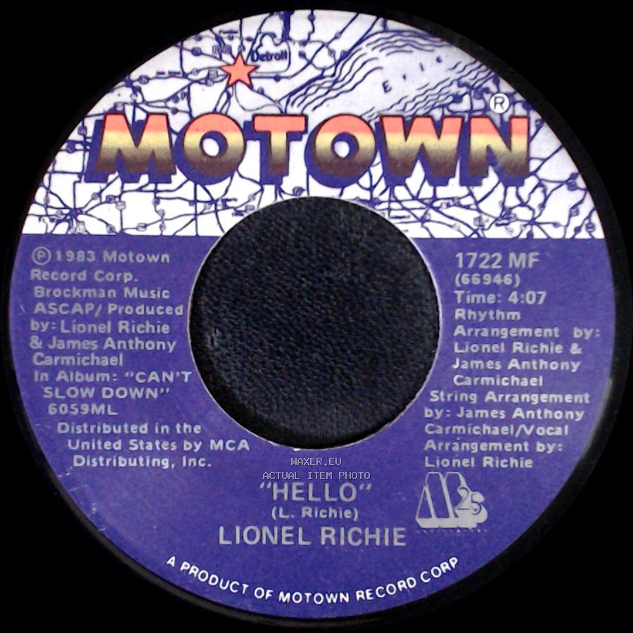 Lionel Richie - You Mean More To Me / Hello side B