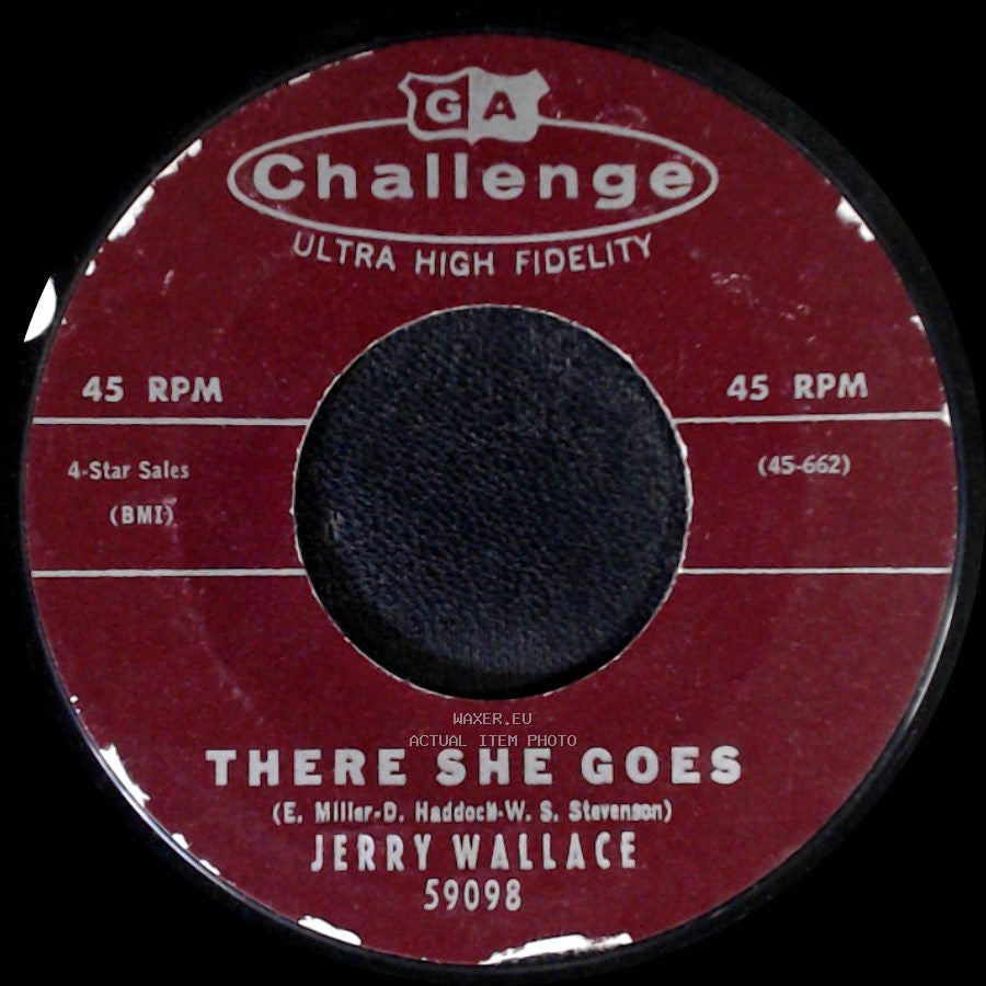 Jerry Wallace - There She Goes / Angel On My Shoulder side A
