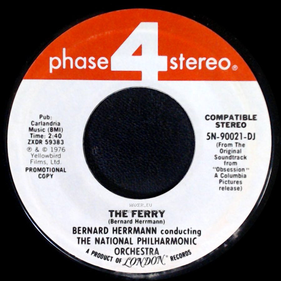 Bernard Herrmann Conducting The National Philharmonic Orchestra - Valse Lente / The Ferry side B