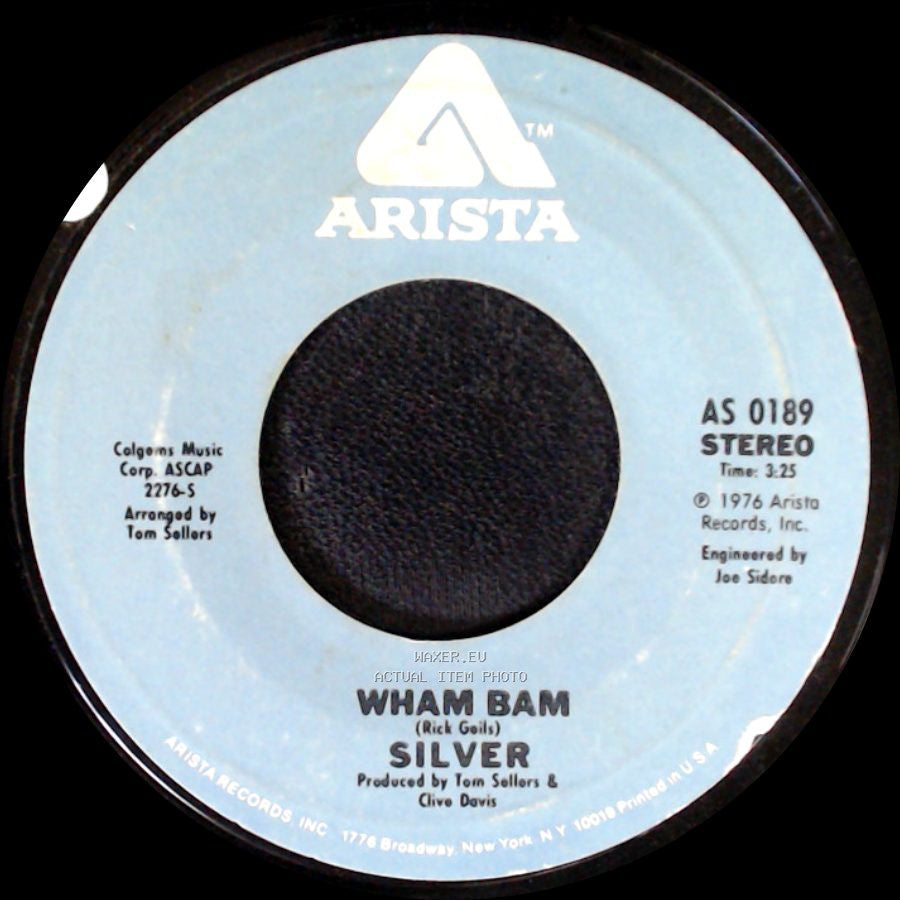 Silver - Right On Time / Wham Bam side B