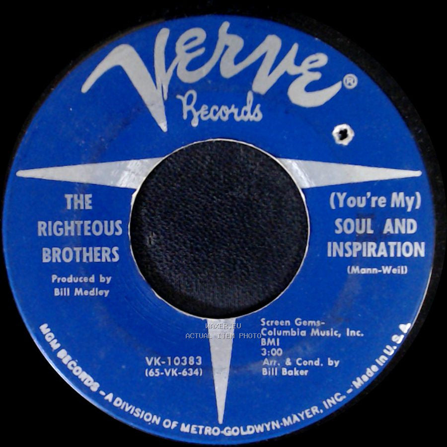 The Righteous Brothers - (You're My) Soul And Inspiration / Blues side A