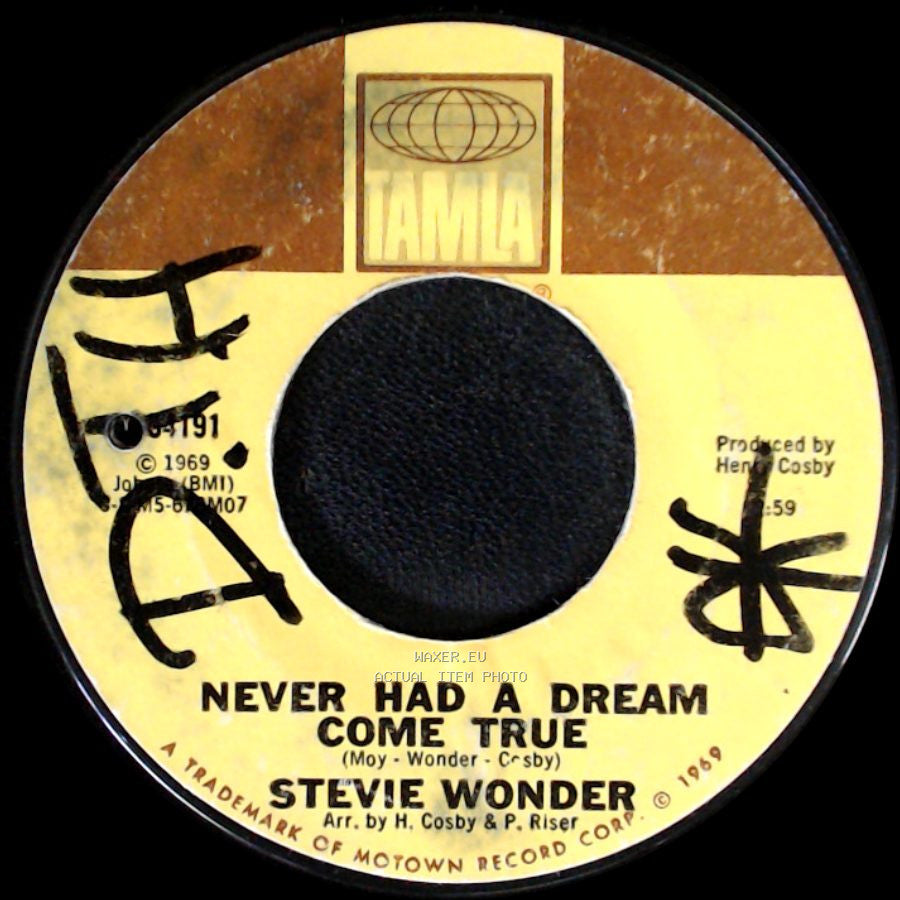 Stevie Wonder - Never Had A Dream Come True / Somebody Knows, Somebody Cares side A