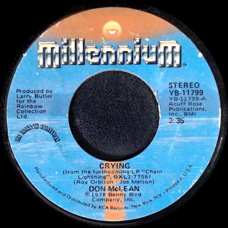 Don Mclean - Crying / Genesis (In The Beginning) side A