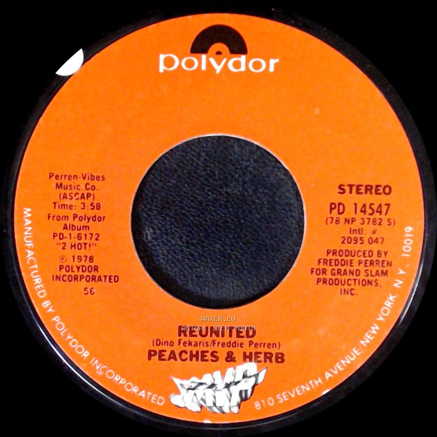 Peaches & Herb - Easy As Pie / Reunited side B