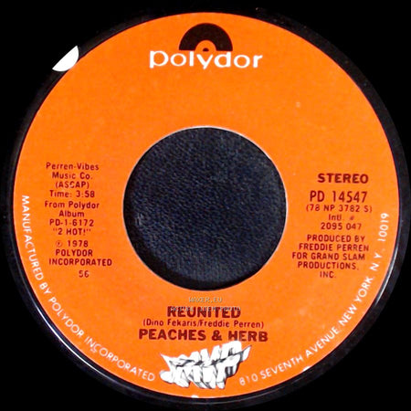 Peaches & Herb - Easy As Pie / Reunited side B