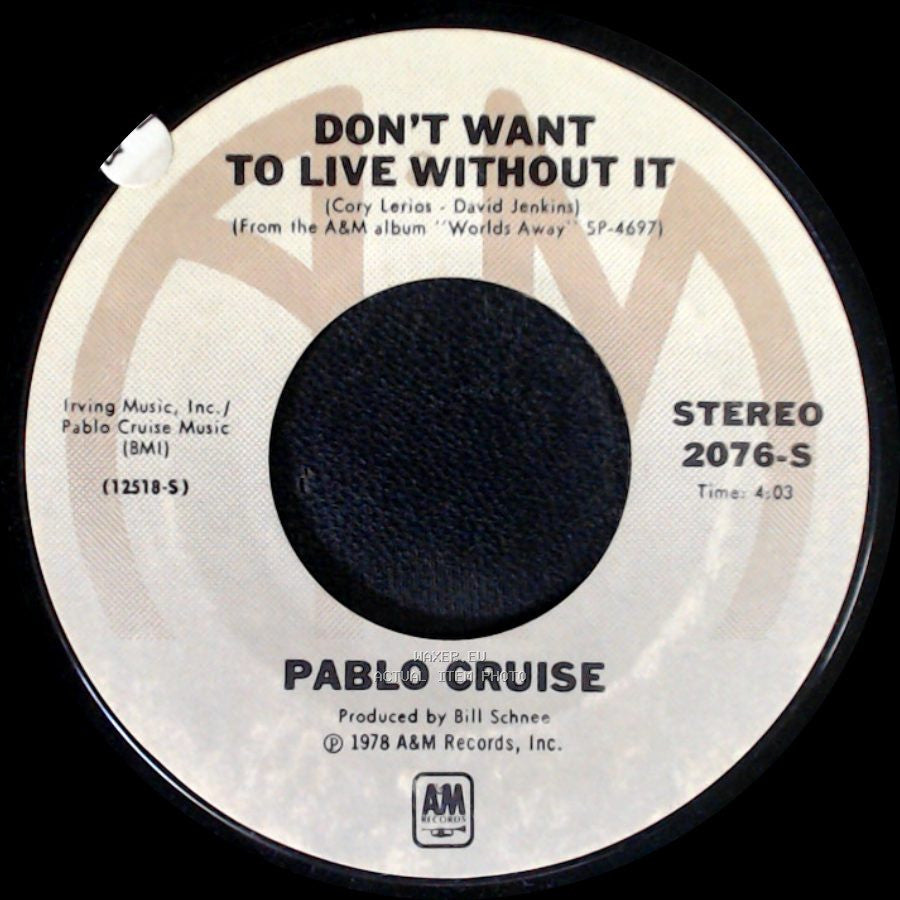Pablo Cruise - Raging Fire / Don't Want To Live Without It side A