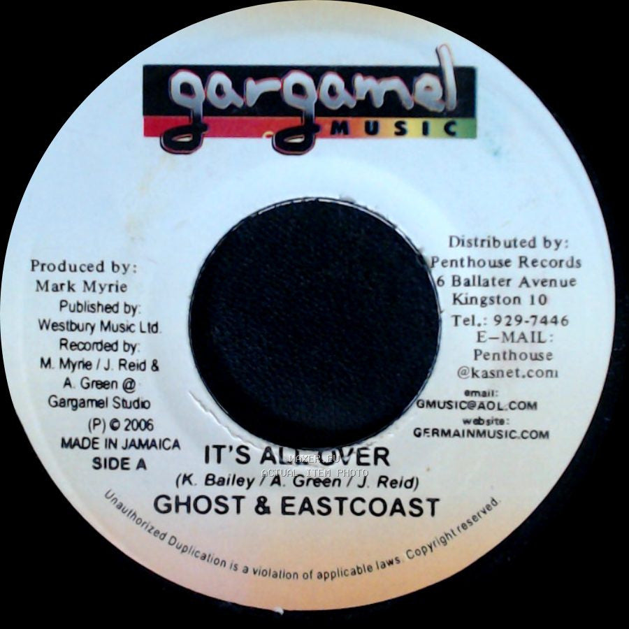 Ghost & Eastcoast / Bounty Killa - It's All Over / Y Few K War side A