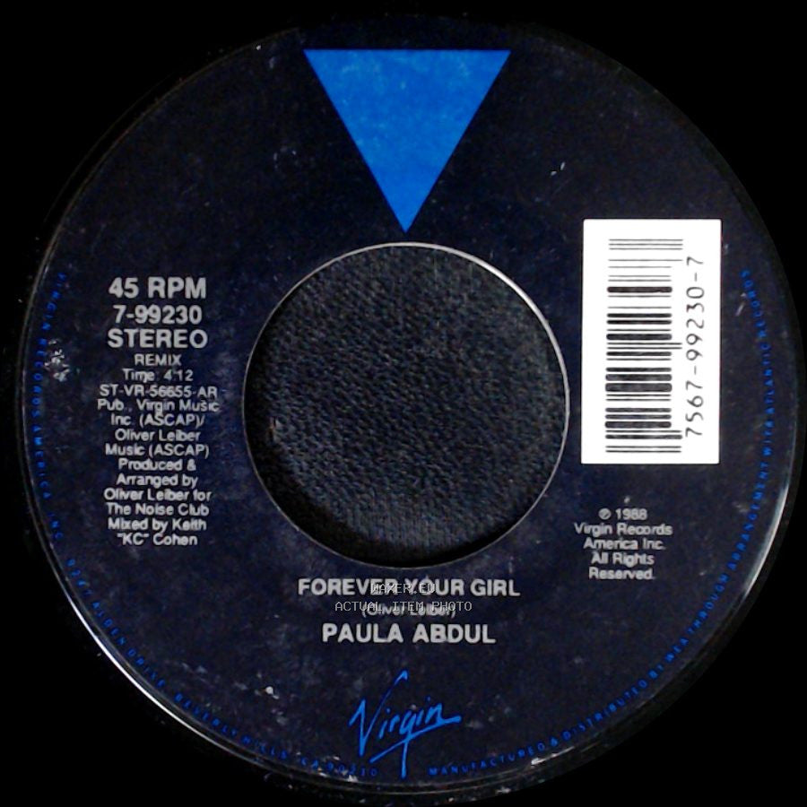 Paula Abdul - Next To You / Forever Your Girl side B