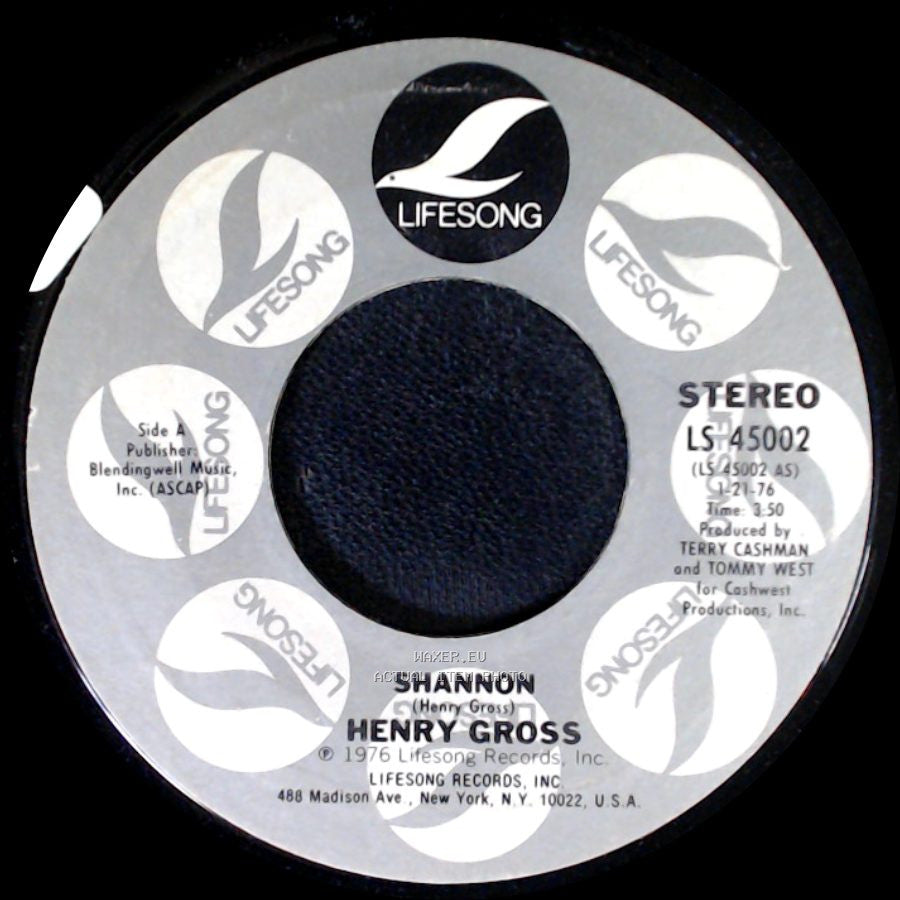 Henry Gross - Shannon / Pokey (Theway Gross) side A