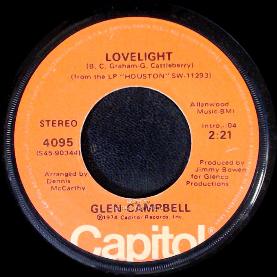 Glen Campbell - Rhinestone Cowboy / Lovelight side B