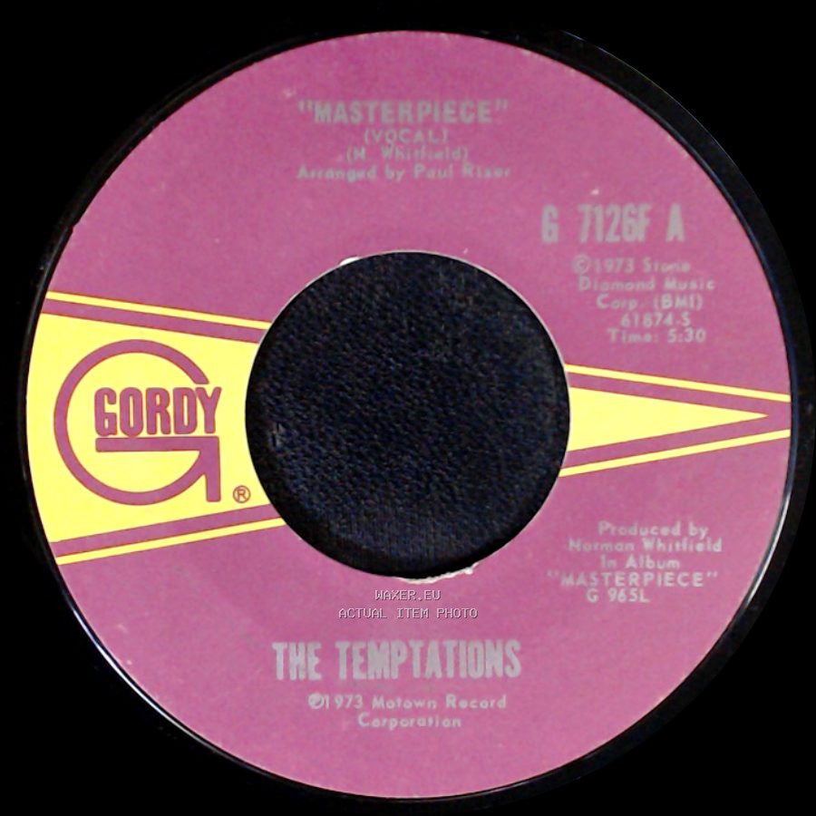 The Temptations - Masterpiece / Masterpiece (Instrumental) side A