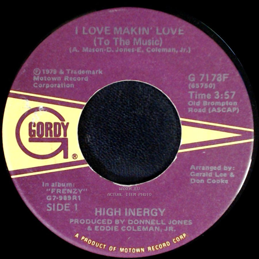 High Inergy - I Love Makin' Love (To The Music) / Somebody, Somewhere side A