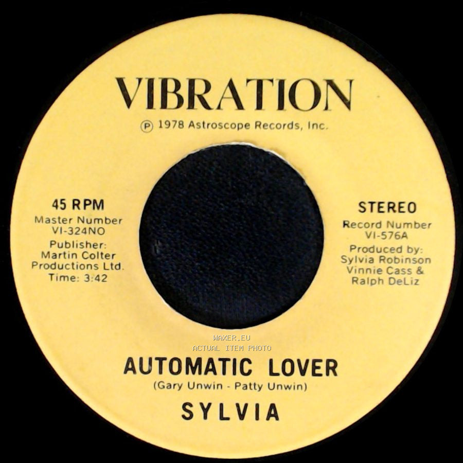 Sylvia - Automatic Lover / Stop Boy side A