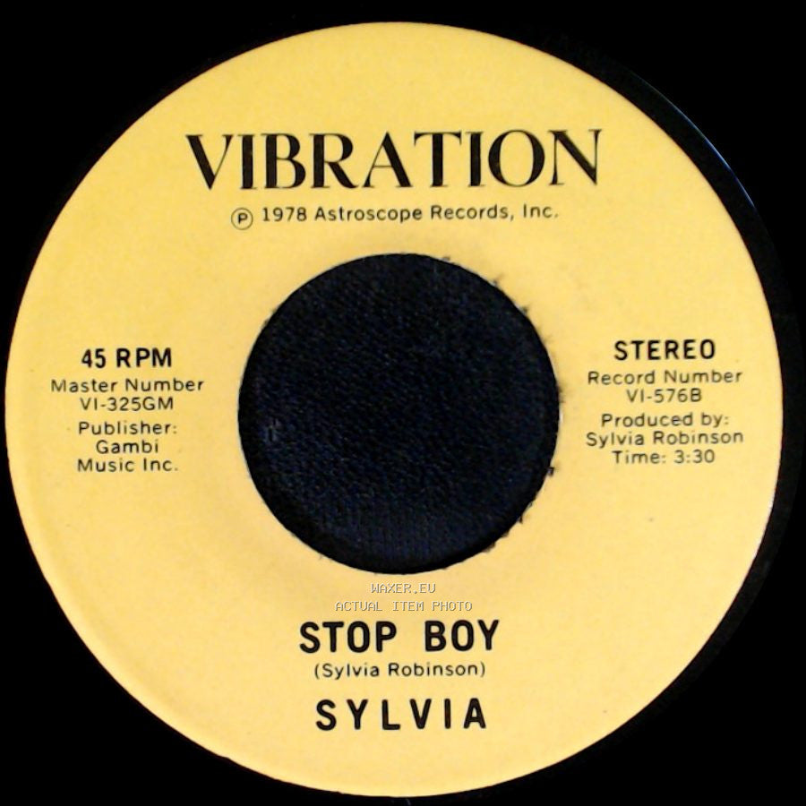 Sylvia - Automatic Lover / Stop Boy side B