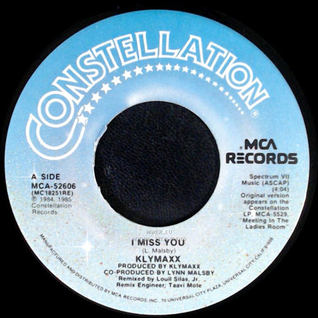 Klymaxx - I Miss You / Video Kid side A
