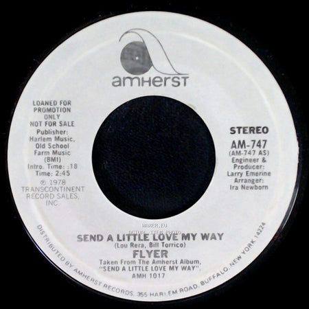Flyer - Send A Little Love My Way / Send A Little Love My Way side A