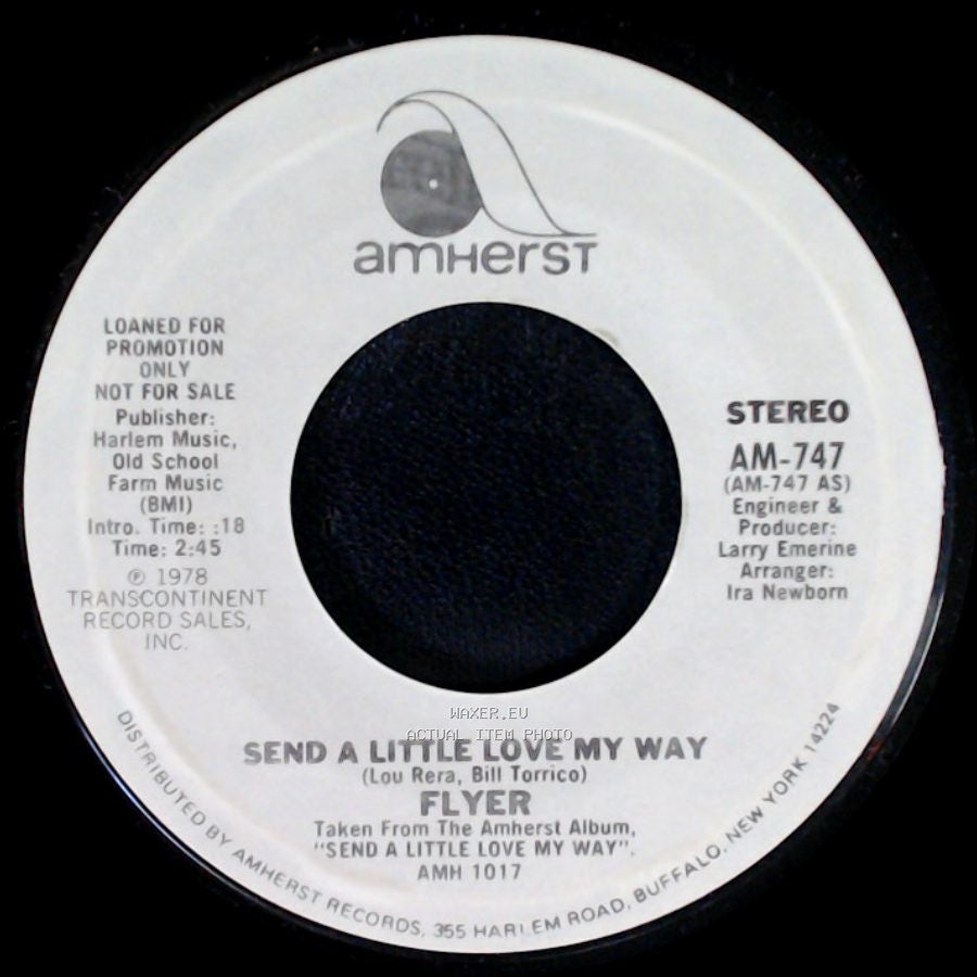Flyer - Send A Little Love My Way / Send A Little Love My Way side A