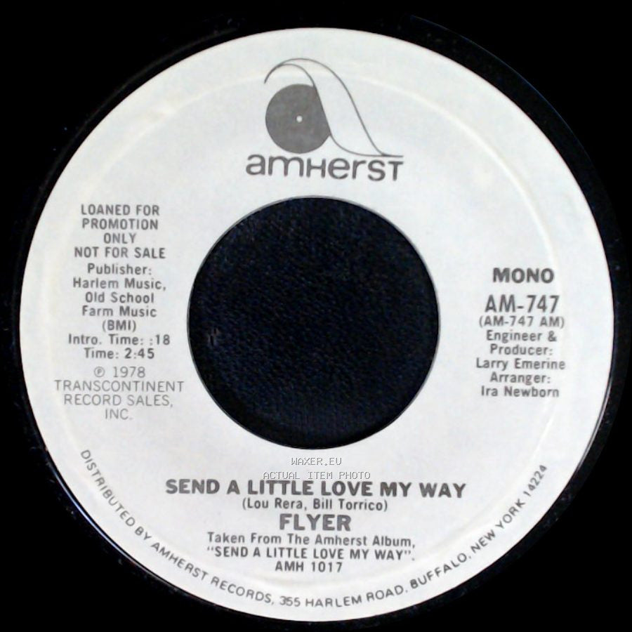 Flyer - Send A Little Love My Way / Send A Little Love My Way side B