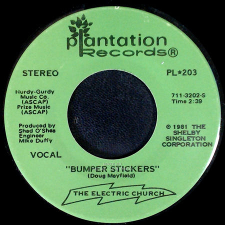 The Electric Church - Bumper Stickers / The Moral Majority side A