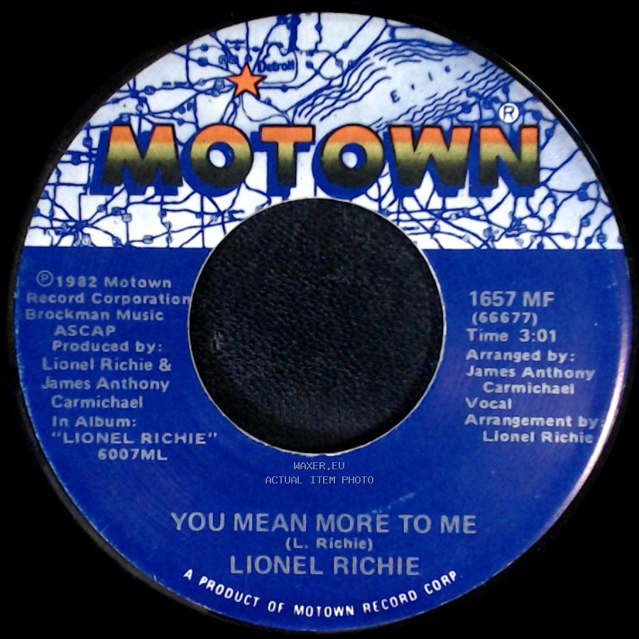 Lionel Richie - You Are / You Mean More To Me side B